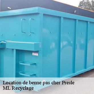 Location de benne pas cher presle-73110 ML Recyclage