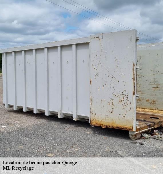 Location de benne pas cher queige-73720 ML Recyclage