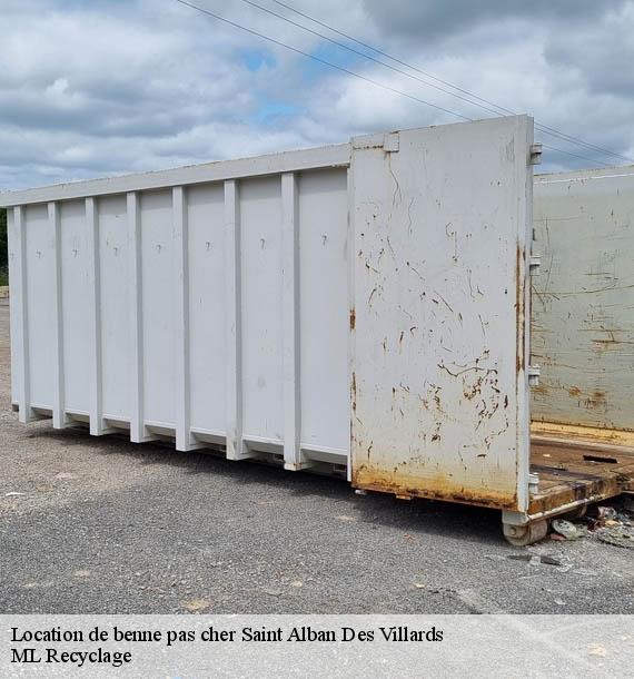 Location de benne pas cher saint-alban-des-villards-73130 ML Recyclage