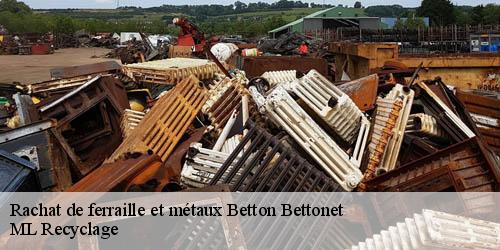 Rachat de ferraille et métaux  betton-bettonet-73390 ML Recyclage 