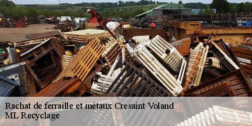 Rachat de ferraille et métaux cresaint-voland-73590 ML Recyclage