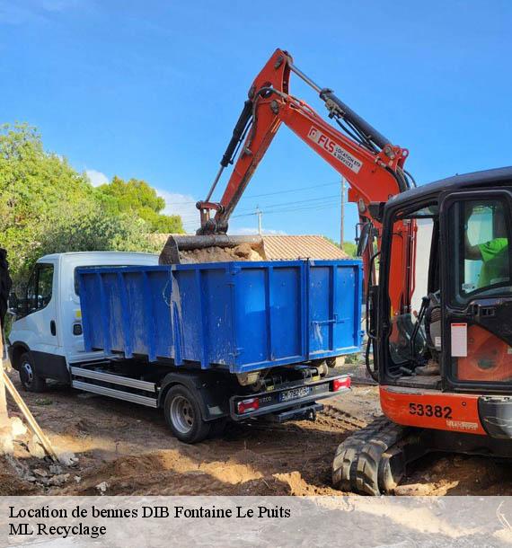 Location de bennes DIB  fontaine-le-puits-73600 ML Recyclage 