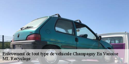 Enlèvement de tout type de véhicule champagny-en-vanoise-73350 ML Recyclage