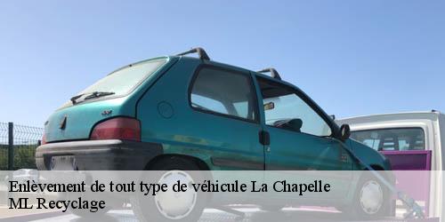Enlèvement de tout type de véhicule la-chapelle-73660 ML Recyclage