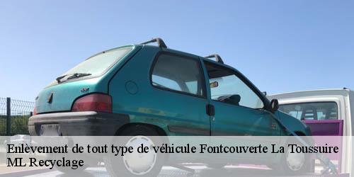 Enlèvement de tout type de véhicule  fontcouverte-la-toussuire-73300 ML Recyclage 