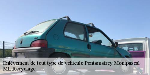 Enlèvement de tout type de véhicule pontamafrey-montpascal-73300 ML Recyclage