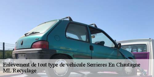 Enlèvement de tout type de véhicule serrieres-en-chautagne-73310 ML Recyclage