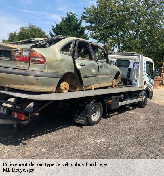 Enlèvement de tout type de véhicule villard-leger-73390 ML Recyclage