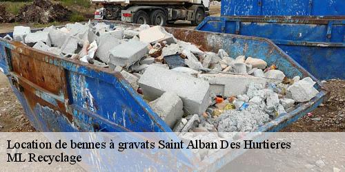 Location de bennes à gravats saint-alban-des-hurtieres-73220 ML Recyclage